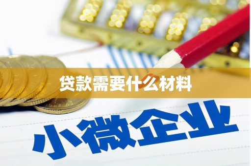 望江贷款需要什么材料