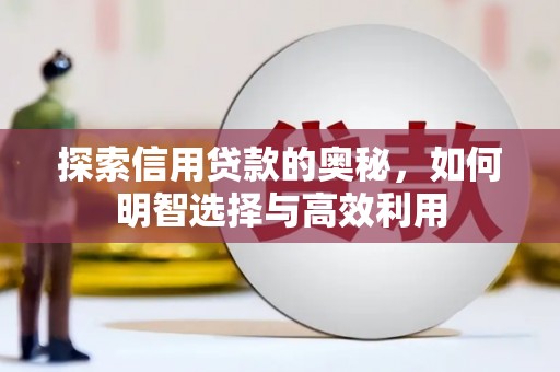 望江探索信用贷款的奥秘，如何明智选择与高效利用