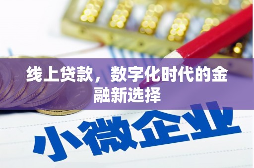 望江线上贷款，数字化时代的金融新选择