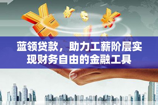 望江蓝领贷款，助力工薪阶层实现财务自由的金融工具