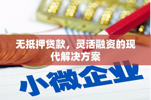 望江无抵押贷款，灵活融资的现代解决方案