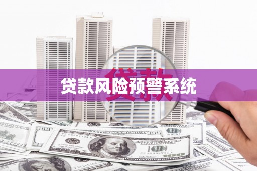 望江贷款风险预警系统